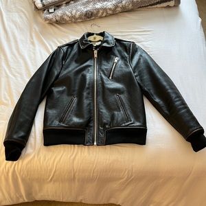 Leather Aviator Jacket